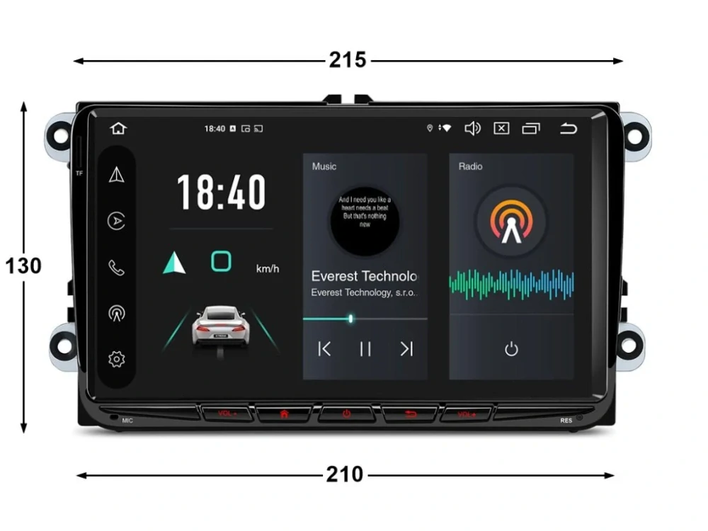 XTRONS 2DIN AUTORÁDIO PX94MTVL ANDROID S GPS