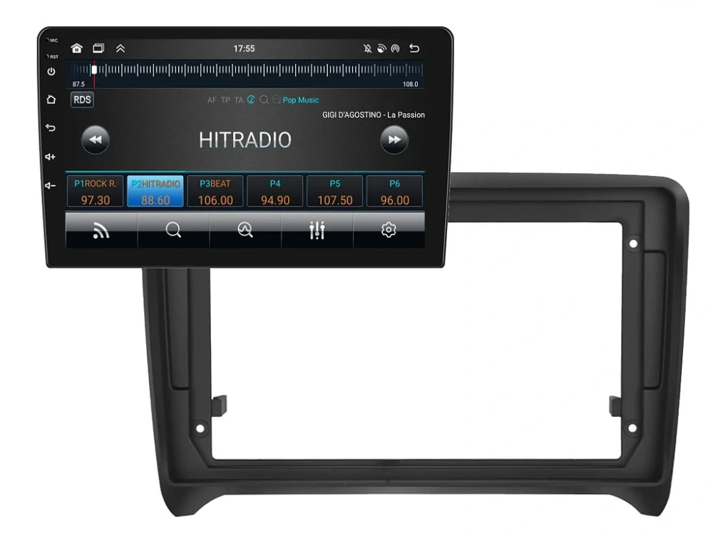 BMODE 2DIN AUTORÁDIO BEV23 ANDROID, AUDI TT