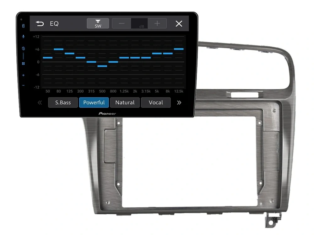 PIONEER 2DIN AUTORÁDIO SPH-PF97BT, VOLKSWAGEN GOLF VII