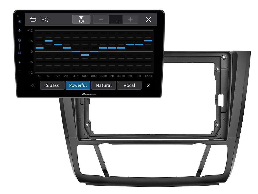 PIONEER 2DIN AUTORÁDIO SPH-PF97BT, BMW E81 / E82 / E87 / E88 S AUTOMATICKOU KLIMATIZACÍ