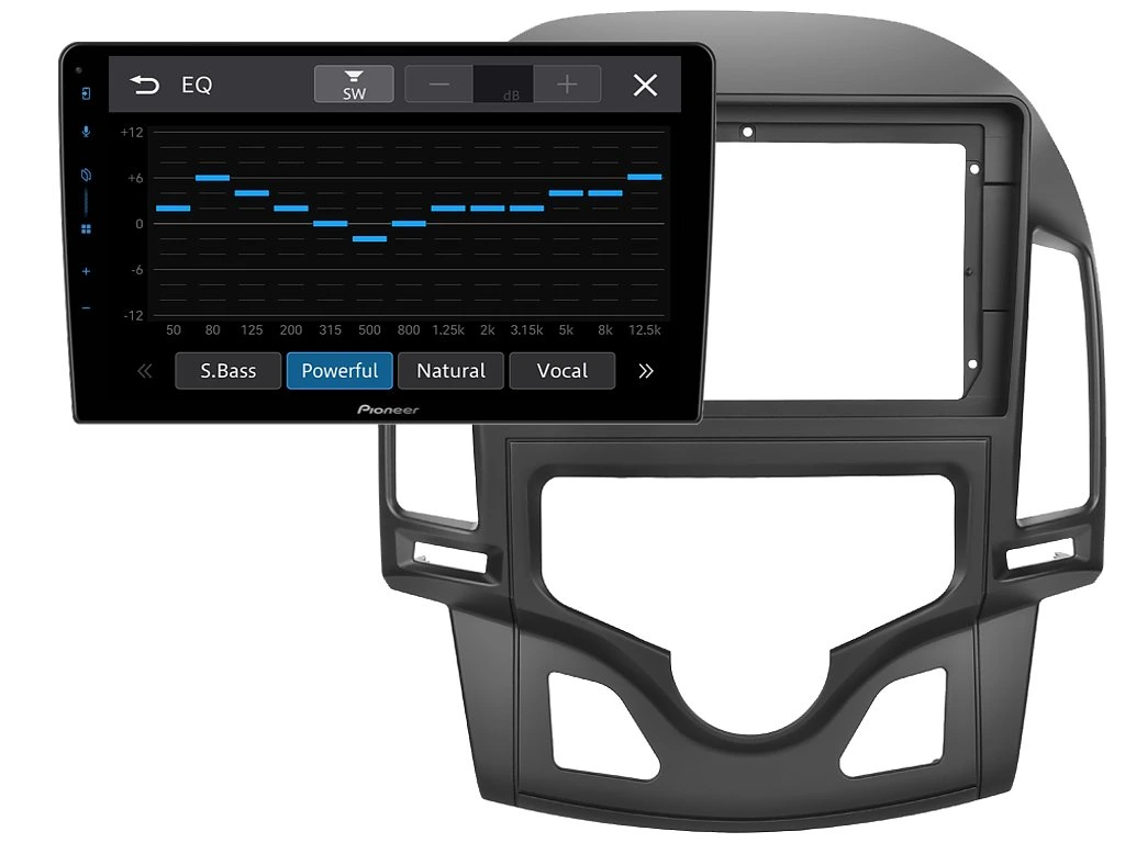 PIONEER 2DIN AUTORÁDIO SPH-PF97BT, HYUNDAI I30 S AUTOMATICKOU KLIMATIZACÍ