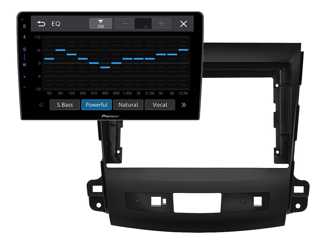PIONEER 2DIN AUTORÁDIO SPH-PF97BT, MITSUBISHI OUTLANDER II / CITROEN C-CROSSER / PEUGEOT 4007