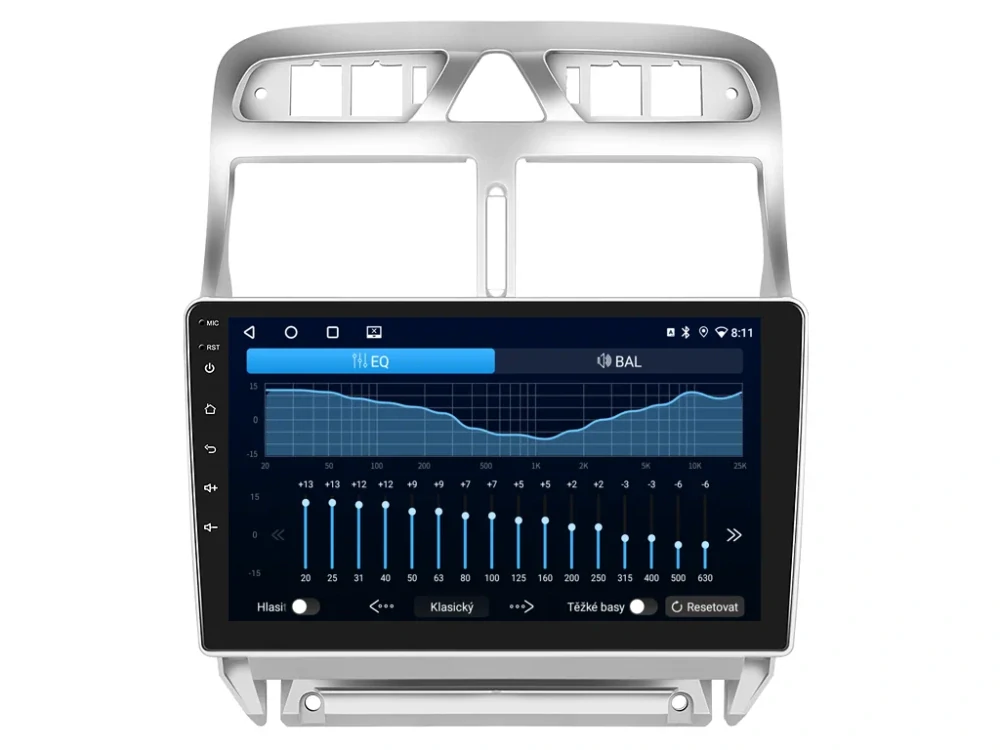 BMODE 2DIN AUTORÁDIO BET38 ANDROID, PEUGEOT 307