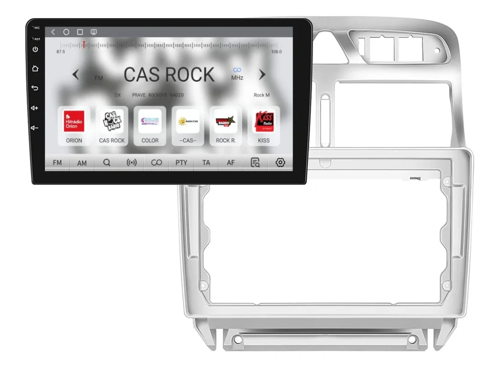 ISUDAR 2DIN AUTORÁDIO Q74X-IEV108 ANDROID, PEUGEOT 307