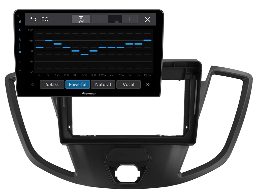 PIONEER 2DIN AUTORÁDIO SPH-PF97BT, FORD TRANSIT VIII