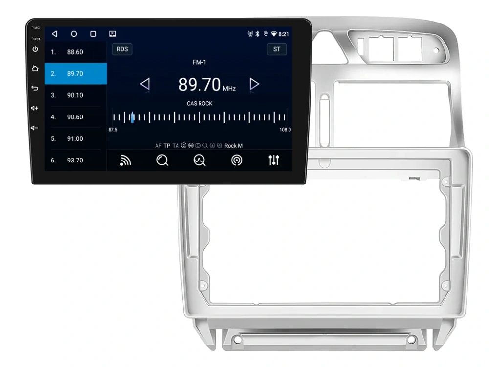 BMODE 2DIN AUTORÁDIO BET38 ANDROID, PEUGEOT 307