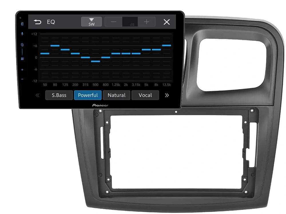 PIONEER 2DIN AUTORÁDIO SPH-PF97BT, DACIA LOGAN II, SANDERO II S HRANATÝMI PRŮDUCHY